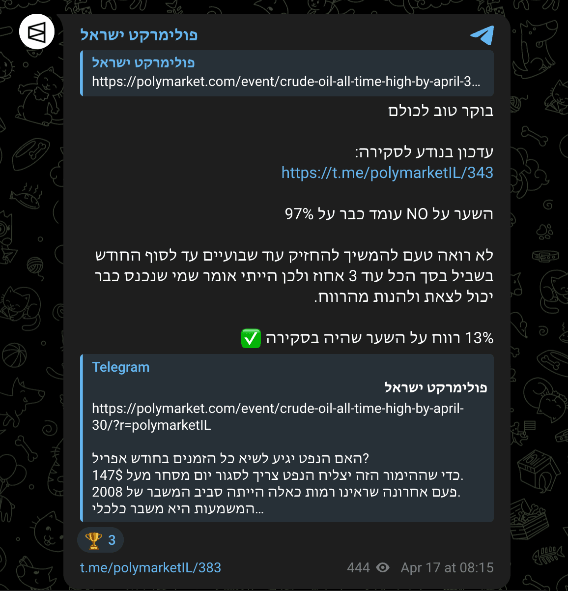נפט גולמי — 13% רווח באותו יום של הסקירה